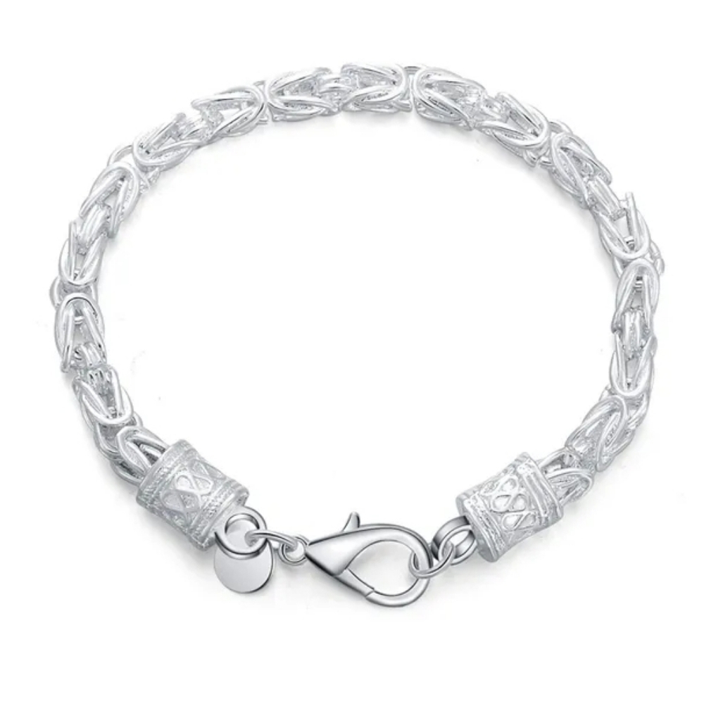 Vintage Chunky Silver Unisex Bracelet NEW